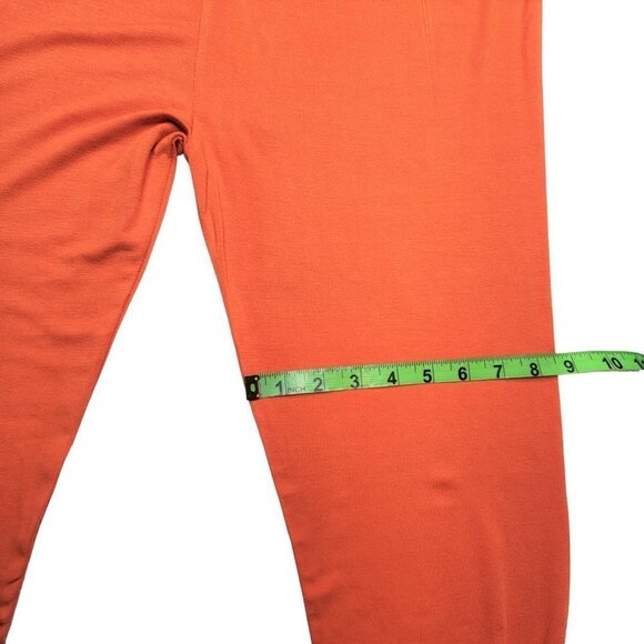 Orange Stretch Pants Full Length Stretch Leggings-  One Size Fits Most - Picture 8 of 8